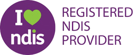 I heart NDIS. Registered NDIS Provider.